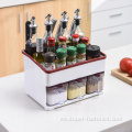 Caja de condimentos de cocina multifunción con estante para cuchillos
